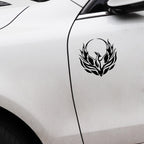 4 PCS Car Personality Decals Electric Car Stickers Decoration Fire Phoenix Totem, Fire Phoenix