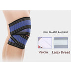 2 PCS Elastic Winding Knee Pads Pressurized Mountaineering Riding Leggings Strap, Length: 180cm, 180cm