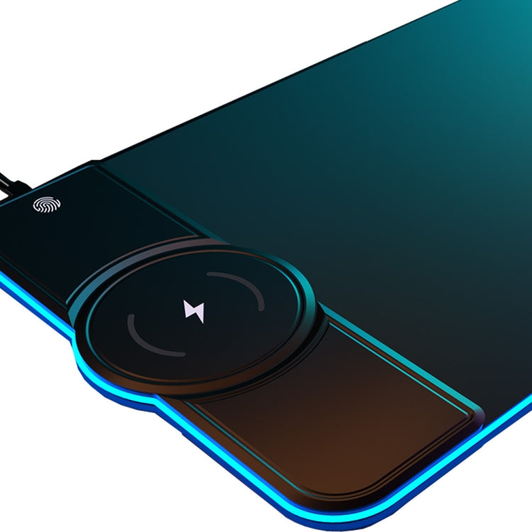 RGB01 10W Wireless Charging Mouse Pad  RGB Luminous Mouse Pad, Size: 800 x 300 x 4mm