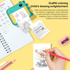 P1 No Card Children Instant Camera 1200W Front And Rear Dual-Lens Mini Print Photographic Digital Camera Toy(Green Dinosaur), Green Dinosaur No Card, Pink Cat No Card, Pink Cat 16GB, Green Dinosaur 16GB, Green Dinosaur 32GB, Pink Cat 32GB