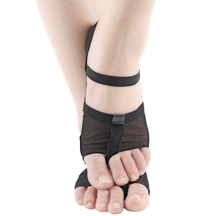 Dance Practice Shoes Soft-Soled Socks Gymnastics Foot Cover Semi-Truncated Foot Cover, S (34-35), M (36-37), L (38-39), XL (40-41)