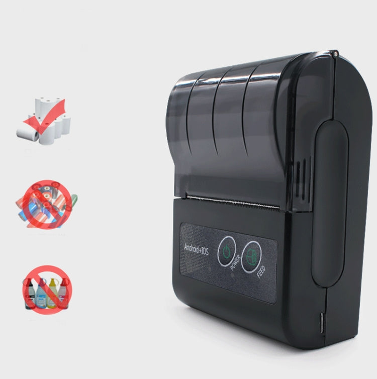 58HB6 Portable Bluetooth Thermal Printer Label Takeaway Receipt Machine, Supports Multi-Language & Symbol/Picture Printing, US Plug (English ), EU Plug (English ), EU Plug (Brazilian Portuguese ), UK Plug (English), US Plug (Traditional Chinese)       ...