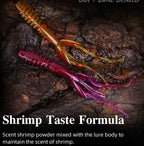 12 in 1 Salted Shrimp Type Fishy Lure Soft Bait Soft, 88mm/2.2g (12pcs/bag)