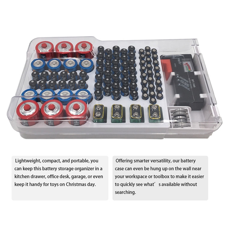 JK-19070823 Battery Storage Box With Battery Capacity Tester