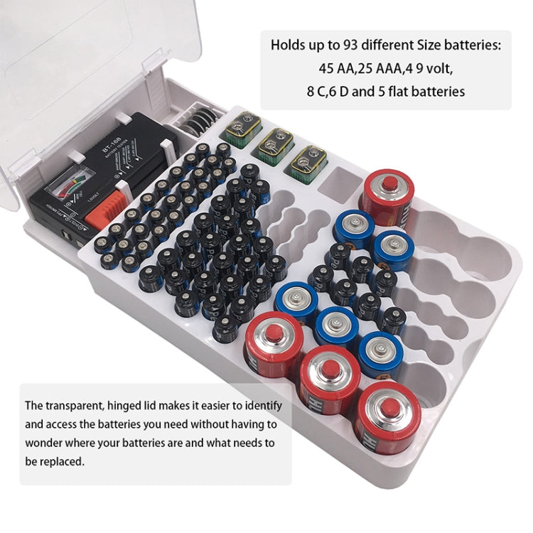 JK-19070823 Battery Storage Box With Battery Capacity Tester