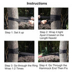Outdoor Camping Hiking Must-Have Hammock Strap Rope Metal Buckle Load Tie Rope, Random Color Delivery, PJ077 Hammock Rope