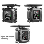 M9 Motorcycle Tire Pressure Monitor Solar Wireless External High-Precision Monitoring Waterproof Detector，Random Style Delivery, M9