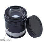 8 LED Lights 3 Groups Of Optical Glass HD With Scale 10 Times Magnifying Glass, Complex Scale Board, Cross Scale Board