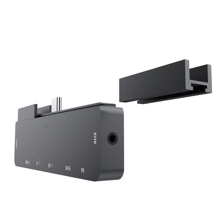 300A 7 in 1 USB3.0x1 + HDMIx1 + PD Portx1 + Type-Cx1 + SD/TF + 3.5mm Portx1 Multifunctional Extension HUB Adapter for iPad Pro