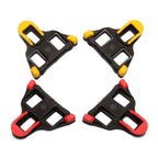 1 Pair Bicycle Splint Set 6 Degrees Road Lock Plate Special For Road Bike Shoes, DH0501 Yellow, DH0501 Red, DH0501 Pad