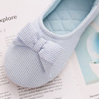 Bow Confinement Shoes Indoor Home Confinement Shoes Non-Slip Floor Bag Heel Slippers, 35-36, 37-38, 39-40