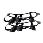 Outdoor 24-Tooth Reinforced Crampons Non-Slip Shoe Covers Snow Claws Winter Hiking Shoes Spikes Chain, Size:  L  (40-45), M (32-39), L  (40-45)