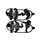 Outdoor 24-Tooth Reinforced Crampons Non-Slip Shoe Covers Snow Claws Winter Hiking Shoes Spikes Chain, Size:  L  (40-45), M (32-39), L  (40-45)