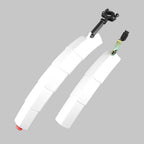 Bicycle Telescopic Folding Mudguard  27.5 Inch Extended Water Retaining LED Taillight