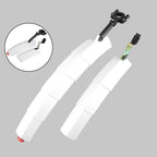 Bicycle Telescopic Folding Mudguard  27.5 Inch Extended Water Retaining LED Taillight