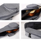 UK-12 23 Inch Ukulele Storage Bag Plus Cotton Padded Anti-Fall Backpack, Ukulele Storage Bag