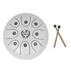 MEIBEITE 5.5-Inch C-Tune Sanskrit Drum Steel Tongue Empty  Worry-Free Drum, MEIBEITE White, MEIBEITE Red, MEIBEITE Black, MEIBEITE Golden, MEIBEITE Purple, MEIBEITE Blue, MEIBEITE Green
