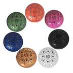 MEIBEITE 5.5-Inch C-Tune Sanskrit Drum Steel Tongue Empty  Worry-Free Drum, MEIBEITE White, MEIBEITE Red, MEIBEITE Black, MEIBEITE Golden, MEIBEITE Purple, MEIBEITE Blue, MEIBEITE Green