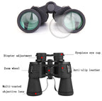 Luxun 20X50 Outdoor Binoculars  Low Light Night Vision Non-Infrared High Power Binoculars, 20X50 Black, 20X50 Army Green