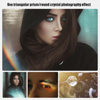 Crystal Photography Foreground Blur Film And Television Props, Round, Square, Triangular Prism, 3 in 1 with Tripod Set, Round Coating Upgrade, Square Coating Upgrade, Triangular Prism Coating Upgrade, 3 in 1 with Tripod Coating Upgrade