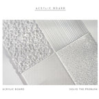 Acrylic Texture Background Board Photo Props Background Decorative Geometric Ornaments, 3 PCS 10 x 10cm, 2 PCS 10 x 15cm, 15 x 15cm, 15 x 20cm, 18 x 29cm