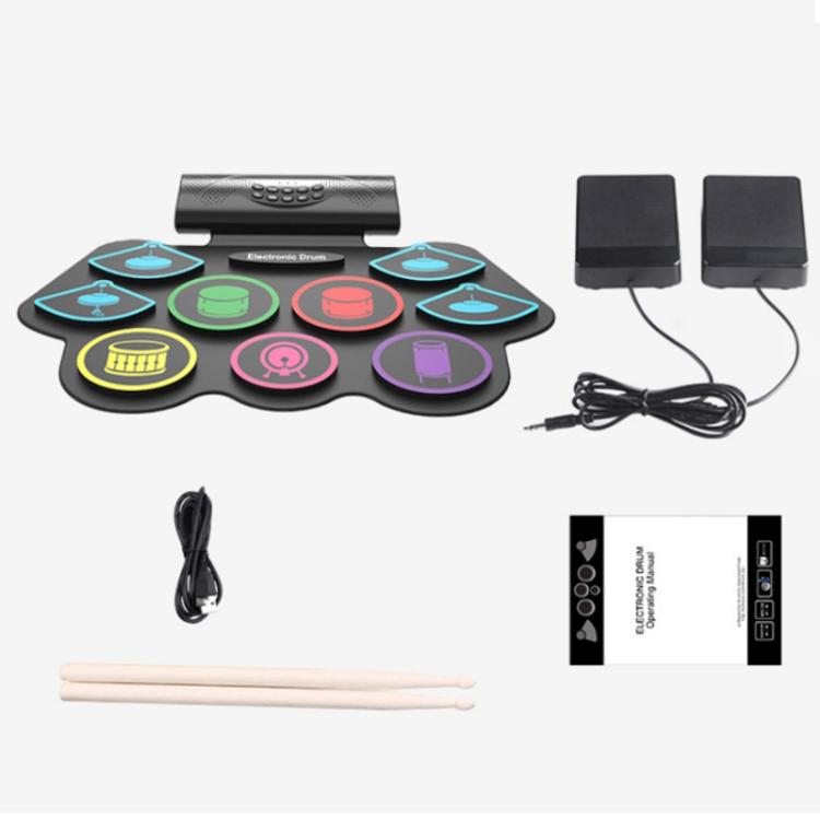 MD862M Bluetooth Drum Set For Beginners Learn To Play Portable Electronic Drums, MD862M
