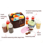 CLS 10-In-1 Outdoor Seasoning Bottle Set Portable Kitchen Seasoning Box Combination
