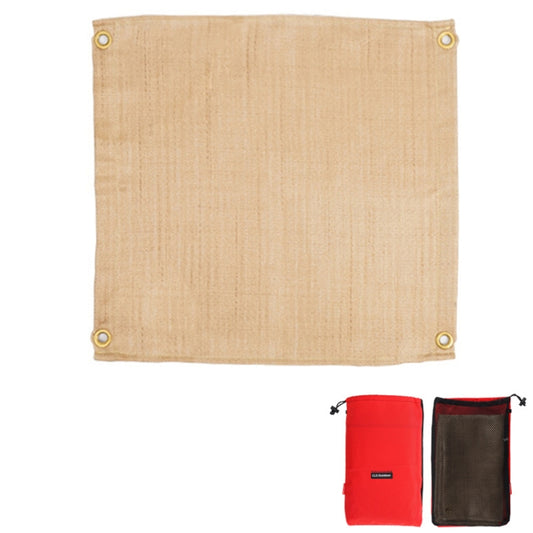CLS Picnic Barbecue Heat Insulation Pad Glass Fiber Flame Retardant Cloth Small (46x44 cm), Small (46x44 cm), Medium (80x60 cm), Large (100x80 cm)