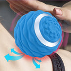 Yoga Silicone Fascia Ball Deep Muscle Relaxation Foot Massage Ball, Blue, Black, Rose Red