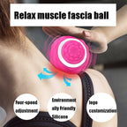 Yoga Silicone Fascia Ball Deep Muscle Relaxation Foot Massage Ball, Blue, Black, Rose Red