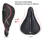 Wheel Up Bicycle Silicone Cushion Cover Mountain Bike Thickening GEL Saddle Cover Riding Equipment, LF32005G-L, LF32005G-S