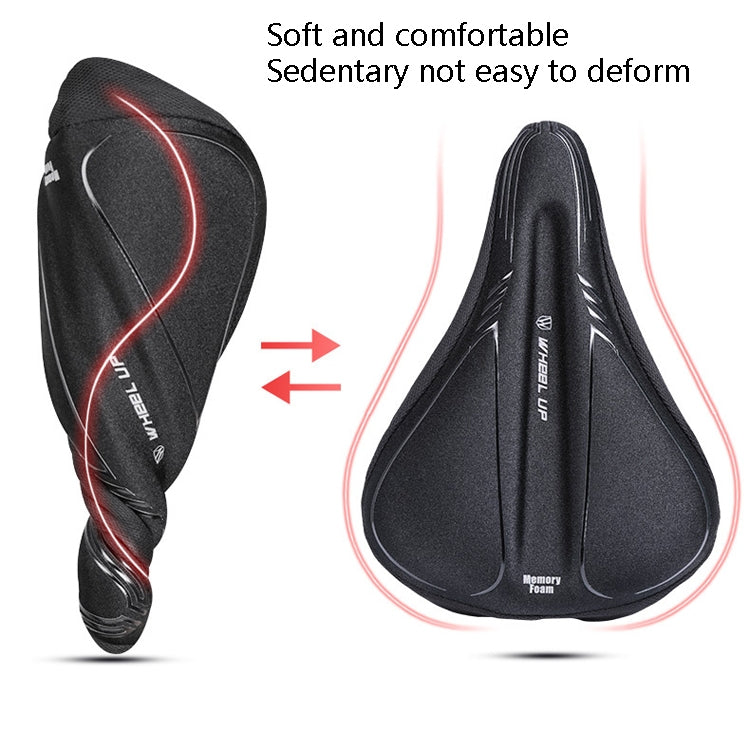 Wheel Up Bicycle Silicone Cushion Cover Mountain Bike Thickening GEL Saddle Cover Riding Equipment, LF32005G-L, LF32005G-S