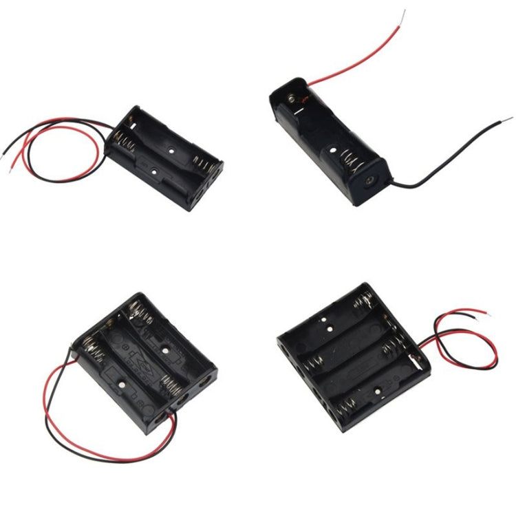 10 PCS AA Size Power Battery Storage Case Box Holder, For 1 x AA Battery without Cover, For 2 x AA Batteries without Cover, For 3 x AA Batteries without cover, For 4 x AA Batteries without cover, For 8 x AA Batteries without cover                      ...