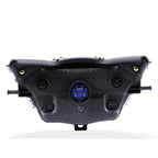 Motorcycle LDE Retro Headlights LED Far Near Beam Lights For Yamaha LC135 V2-V6, Transparent Glass, Smoked Glass