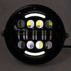 7 Inch Motorcycle Retro Modified Headlights Day Trip LED Far Near Beam Lights  For Wrangler / Harley, Day Trip LED Far Near Beam Lights