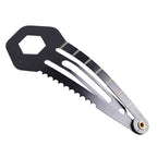 2 PCS 8 in 1 Multifunctional Hair Clip Outdoor Self-Defense First Aid Tool, 2 PCS 8 in 1 (Black), 2 PCS 8 in 1 (Silver)