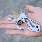 Outdoor Multi-Function Key Clip Stainless Steel Carabiner, Key Clip