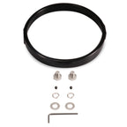 7 Inch Motorcycle Headlight Modification Parts Headlight Ring Bracket, Black, Silver