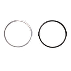 7 Inch Motorcycle Headlight Modification Parts Headlight Ring Bracket, Black, Silver