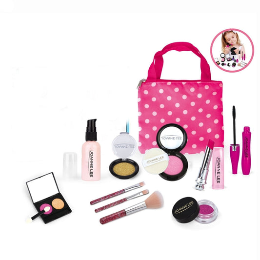 Children Cosmetics Toy Set Simulation Girl Make-up Pretend Play Toys, Style: 11 PCS / Set Dot Bag, 11 PCS / Set Dot Bag