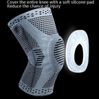 Sports Knee Pads Anti-Collision Support Compression Keep Warm Leg Sleeve Knitting Basketball Running Cycling Protective Gear, M, L, XL
