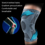 Sports Knee Pads Anti-Collision Support Compression Keep Warm Leg Sleeve Knitting Basketball Running Cycling Protective Gear, M, L, XL