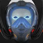 Snorkeling Mask Double Tube Silicone Full Dry Diving Mask Adult Swimming Mask Diving Goggles, S/M, L/XL