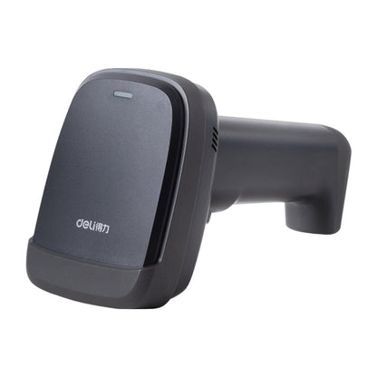 Deli 14952 Supermarket Cashier One-Dimensional QR Code Scanning Gun, Black Wired, White Wired, Black Wireless, White Wireless