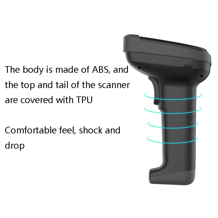 Deli 14952 Supermarket Cashier One-Dimensional QR Code Scanning Gun, Black Wired, White Wired, Black Wireless, White Wireless