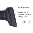 Deli 14952 Supermarket Cashier One-Dimensional QR Code Scanning Gun, Black Wired, White Wired, Black Wireless, White Wireless