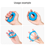 TF122 2 in 1 Silicone Grip Ring + Grip Device Set, TF122 (Green), TF122 (Blue), TF122 (Orange)