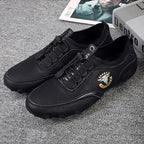 Spring And Summer Men Casual Octopus Peas Lazy Shoes Breathable Leather Shoes, 47, 48