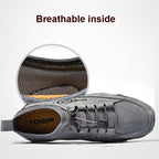 Spring And Summer Men Casual Breathable Peas Shoes Leather Pigskin Lazy Sneakers, 38, 39, 40, 41, 42, 43, 44, 45, 46, 47, 48