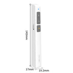 Deli 2.4GHz Laser Page Turning Pen Rechargeable Speech Projector Pen, 2802PL (White), 2802PL (Black), 2802L (White), 2802L (Black)